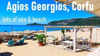 Agios Georgios Pagon, Corfu / day 1 / Sea & Beach / Coastal walk along the bay / Restaurants