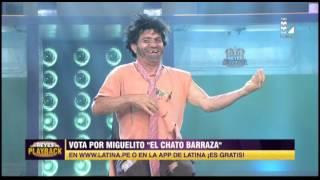 Miguelito 'Chato' Barraza se lució con el playback de 'El loco'