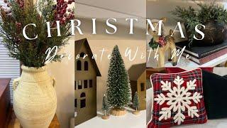 Christmas 2024 Decorate With Me | Cozy Living Room Home Decor | Christmas Decoration Ideas