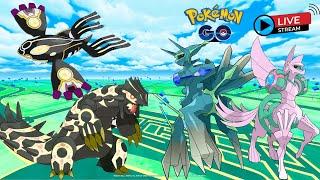 PokemonGO Live:Go Safari & Wild Area Global Raid Invites:Primal Kyogre,Groudon&Origin Dialga,Palkia