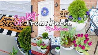 SPRING FRONT PORCH MAKEOVER ||Decorating Ideas|| Inspirationbycp