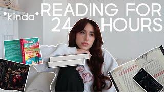 *kinda* reading for 24 hours straight (spoiler free reading vlog) | bookmas day 12