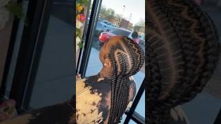 Freestyle feedin braids #stitchbraids #feedinbraids #cornrowstyles #braids