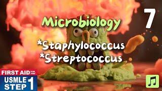 Microbiology. Staphylococcus & Streptococcus. 2024 First Aid USMLE Step 1 #firstaidusmle