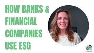 How Banks & Financial Companies Use ESG