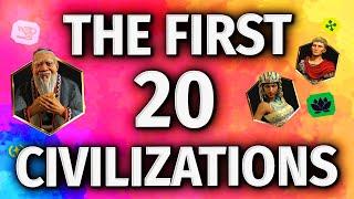 Civilization 7 - The First 20 CIVS REVEALED!