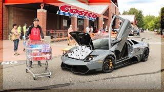 Grocery Shopping in a Lamborghini Murcielago SV!