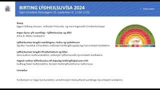 Útgáfa lýðheilsuvísa 2024