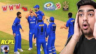 ROHIT SHARMA ON *HAT-TRICK* MI Vs RCB HARD MODE RC 24 (Real Cricket 24)