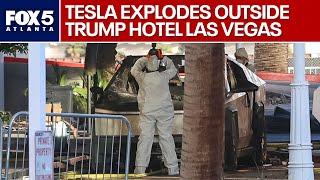 Tesla explodes outside Trump Las Vegas Hotel | FOX 5 News