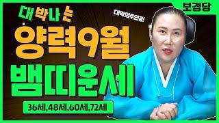 2024년 양력9월달 뱀띠운세동서남북 사방으로 바쁘다~바빠!36세,48세,60세,72세