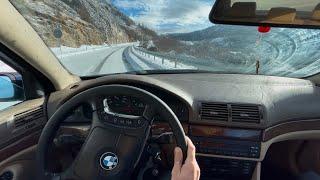 POV: BMW E39 M57 Stage1 Drifting in Snow