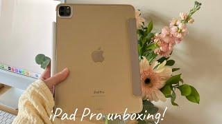 iPad Pro 2022 unboxing! + apple pencil 2 & accessories  