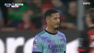 William Saliba Red Card ️ ARSENAL vs BOURNEMOUTH I ENGLISH PREMIER LEAGUE 2024/25 LIVE MATCH