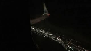 Alaska Airlines 737-800 nighttime takeoff from San Francisco