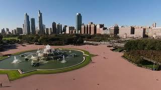 Buckingham Fountain in Chicago, IL by DJI FPV Drone