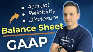 US GAAP Principles Mapped To The Balance Sheet Accounts. Fully Explained!