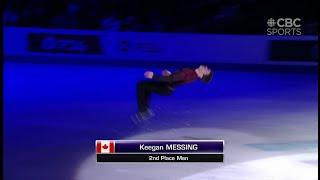 Keegan Messing Backflips Into 2023 4CC Medal Ceremony