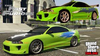 GTA 5 - F&F 1 Movie Build - Brian's Mitsubishi Eclipse - Penumbra FF Customization