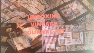 Unboxing Vintage Journal Kit Ordered From Amazon….Aesthetic Journal kit