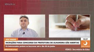 Incrições para concurso da prefeitura de Alhandra estão abertas