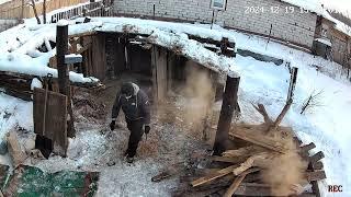 Участок в деревне. VLOG 6. Разбор сарая, часть 2.