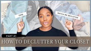 Small closet decluttering tips + Organize my closet with me 2022 Part #1 | Judi the Organizer