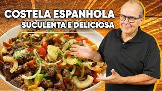 COSTELA À ESPANHOLA MACIA E SABOROSA! VOCÊ JÁ CONHECIA? FÁCIL E INCRÍVEL - CHEF TAICO