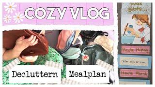 Taschen ausmisten, Mealplan & ein Flohmarkt Haul - COZY VLOG