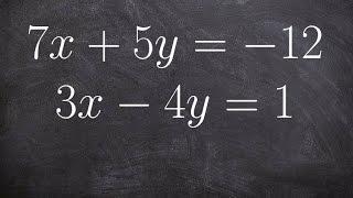 How do we solve a system of linear equations using any method