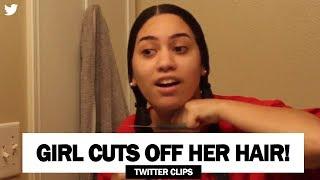 Twitter Girl Alexandra Marie Cuts Off Her Hair | Viral Video on Twitter