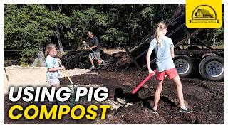 This Enormous Pile of Compost Harvested from the Pig Pen Amazed Me