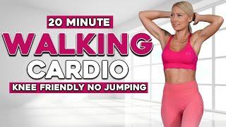 20 MIN WALKING  LOW IMPACT Fun Workout Knee Friendly No Jumping No Repeat