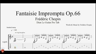 Frédéric Chopin - Fantaisie Impromptu Op.66 - Guitar TAB