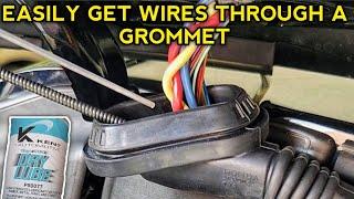 Best way to GET Wires Through a Firewall Rubber Grommet