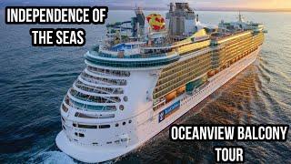 Oceanview Balcony Stateroom Tour | Independence Of The Seas Royal Caribbean Cruise Line | Room# 6654