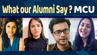 What Our Alumni Say I Alumni Testimonial and Reviews I MCU BHOPAL