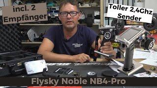 Vielseitig einfach genialer 18 Kanal Sender  - FLYSKY NB4 Pro Pistolensender mit 2 Empfängern