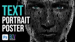 Create Powerful TEXT Portrait Posters in Photoshop!