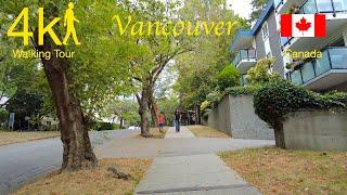 Residential Neighbourhoods Walking Tour 4k, Vancouver, Canada, Relaxing Walk, Downtown Walk UHD