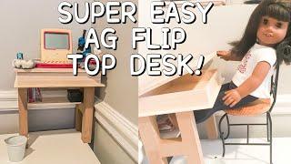 SUPER EASY DIY AMERICAN GIRL DOLL FLIP TOP DESK