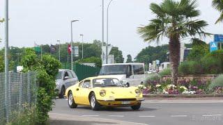 Classic Cars Arriving & Leaving a Car Meet in Switzerland