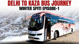 DELHI to SHIMLA in VOLVO Bus | Winter Spiti Ep-1 | Himalayan Expressway