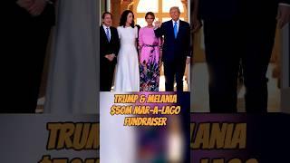 Trump & Melania at $50M Mar-a-Lago Fundraiser  #shorts #shortsnews