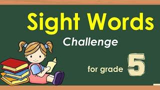 Sight Words for grade 5 with Teacher Calai