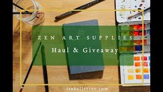 ZenArt Supplies Giveaway Haul