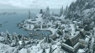 Skyrim. TESV. Dawnstar panorama and ambience.