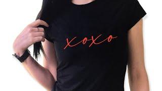 Xoxo print t-shirt  fashion trend  etsy finds  designer wear  small business idea online shop 