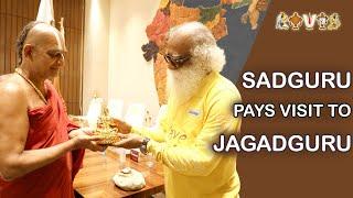 Sadguru pays visit to Jagadguru || Sri Chinna Jeeyar Swamiji || JETWORLD