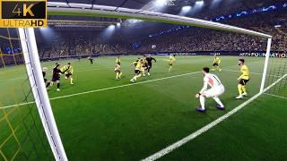 4K | PES 2025 Ultra Realism Graphic & Sound Mod | Borussia Dortmund vs Barcelona | Signal Iduna Park